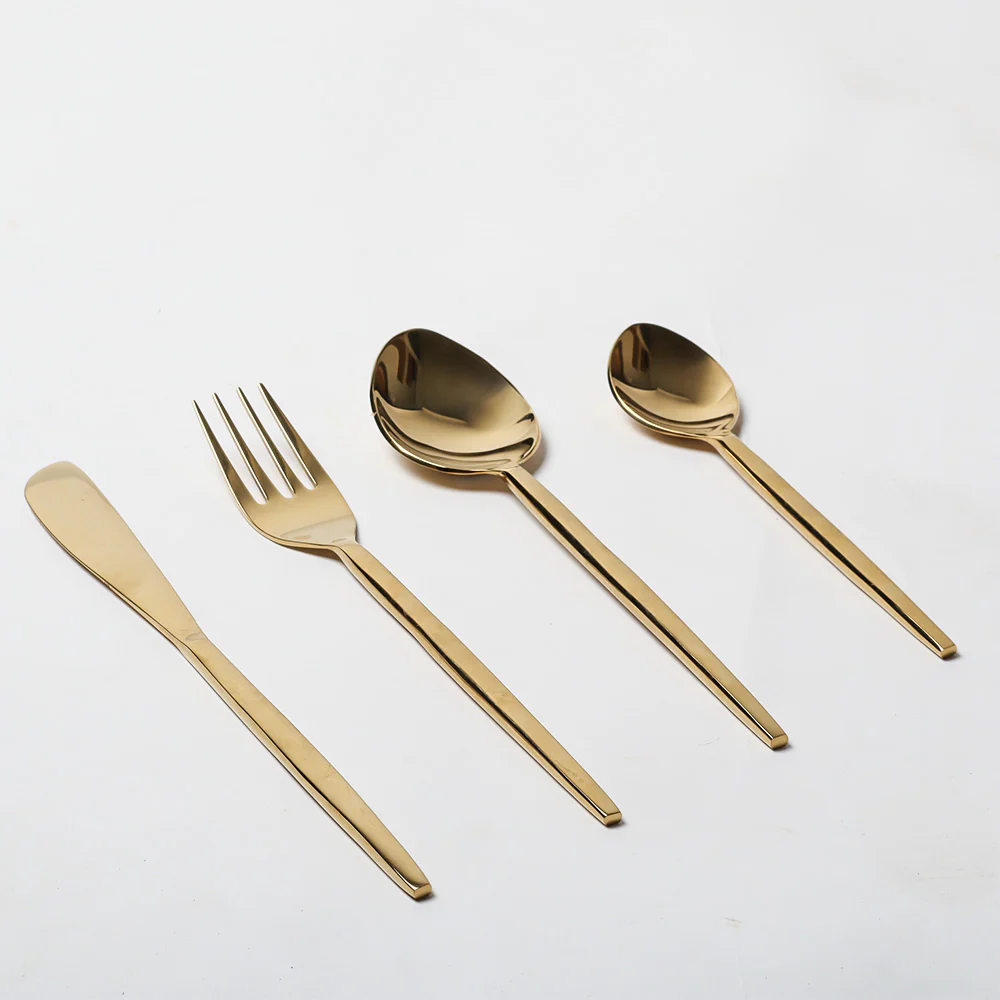 Barot 24-piece Cutlery Set - Gold - Image 3
