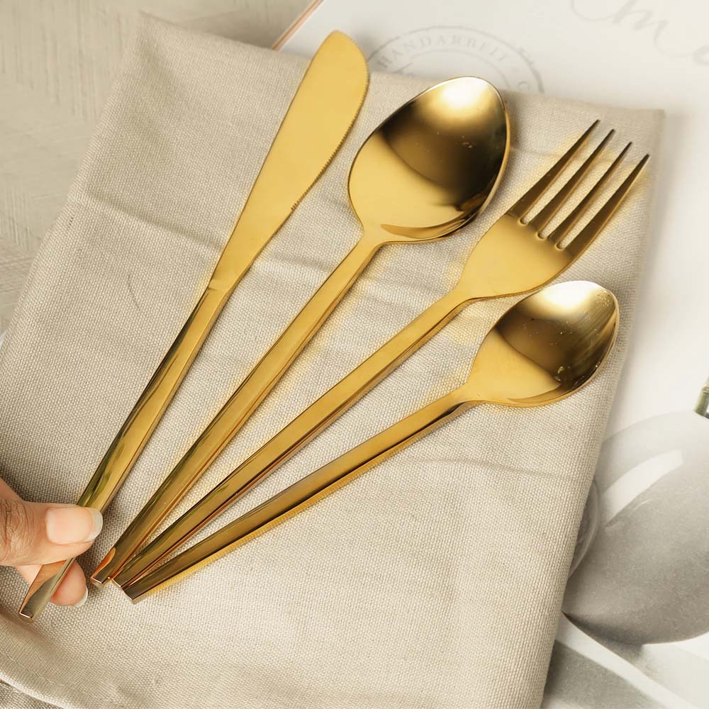 Barot 24-piece Cutlery Set - Gold - Image 4