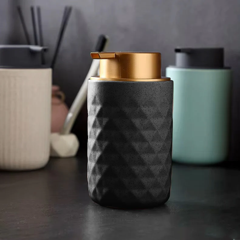 Barrel Soap Dispenser - Black Gold - Image 2