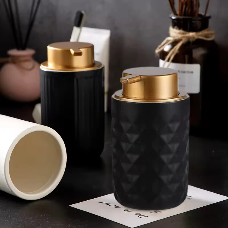 Barrel Soap Dispenser - Black Gold - Image 5