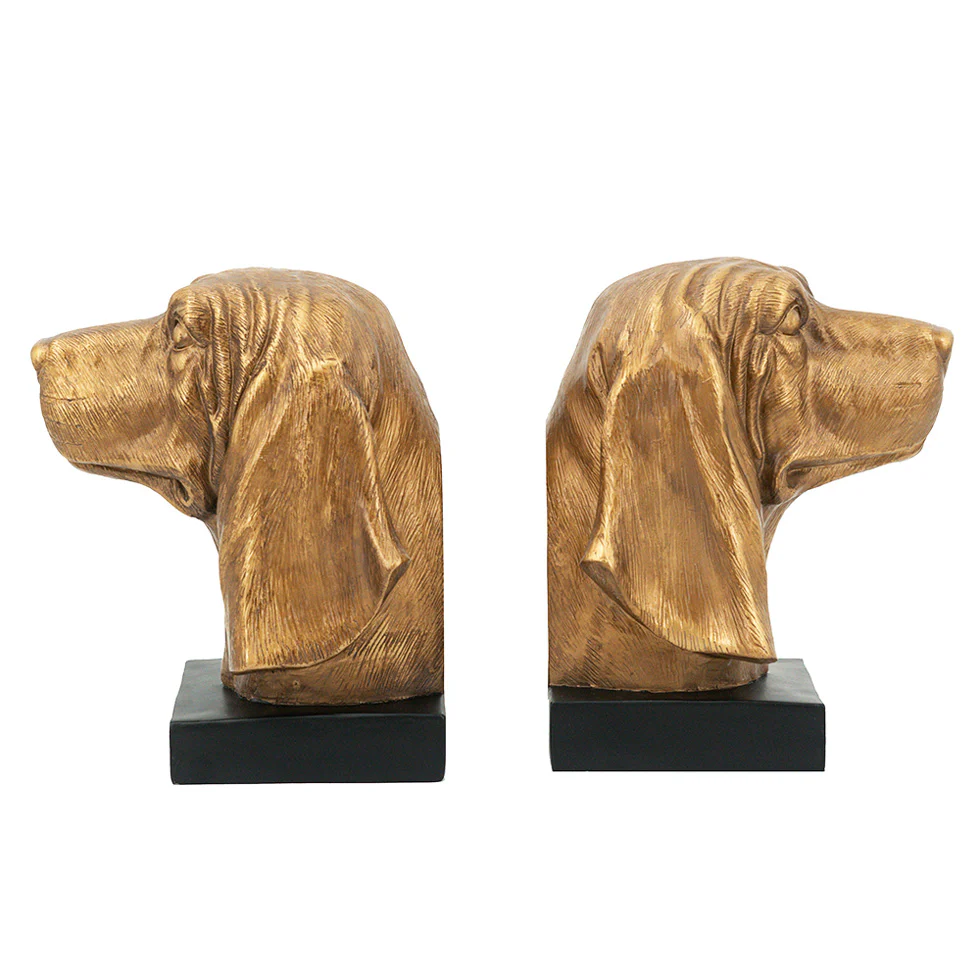 Beagle Bookends, Set of 2 - Bronze - Image 5