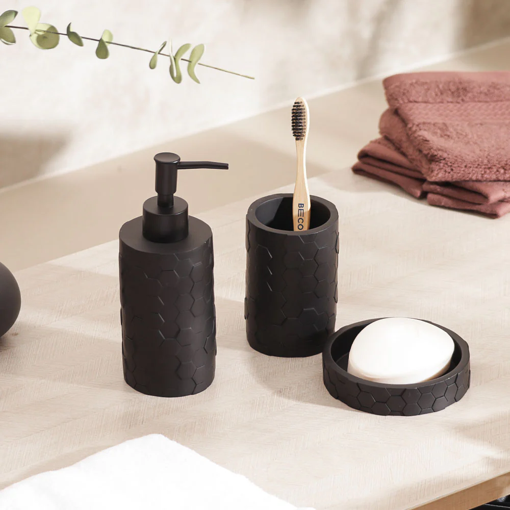 Beau 3-piece Bathroom Set - Black - Image 5