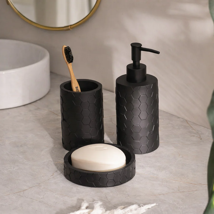 Beau 3-piece Bathroom Set - Black - Image 6
