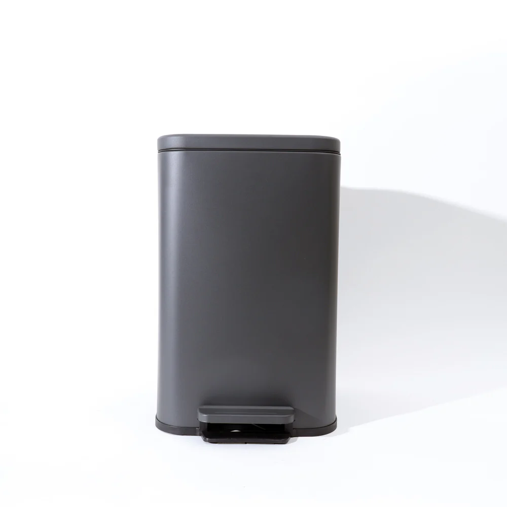 Beck Square Pedal Bin 13L - Dark Grey - Image 5