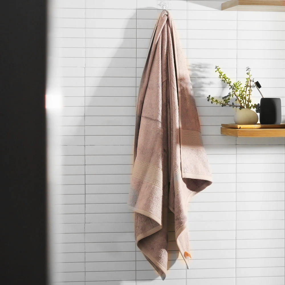 Belize Bamboo Bath Towel - Beige - Image 2