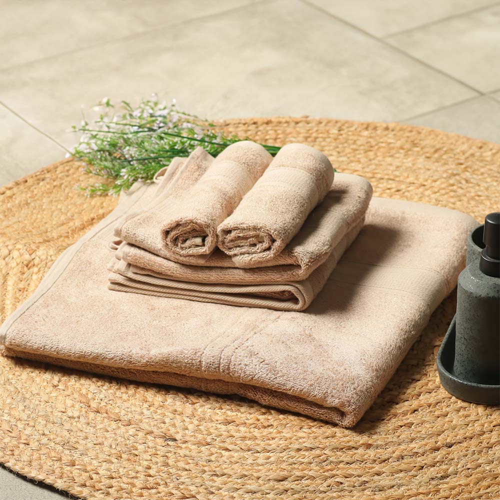 Belize Bamboo Bath Towel - Beige - Image 6