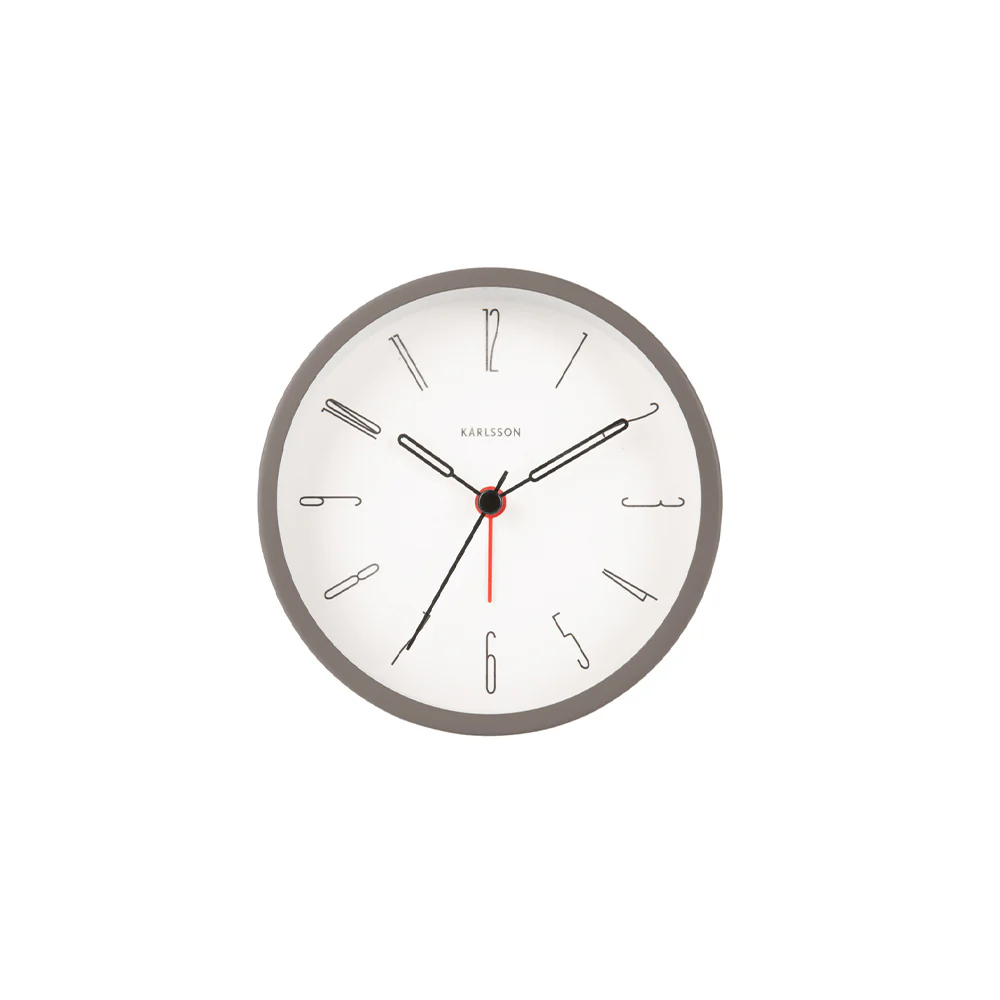 Belle Numbers Alarm Clock - Warm Grey - Image 2