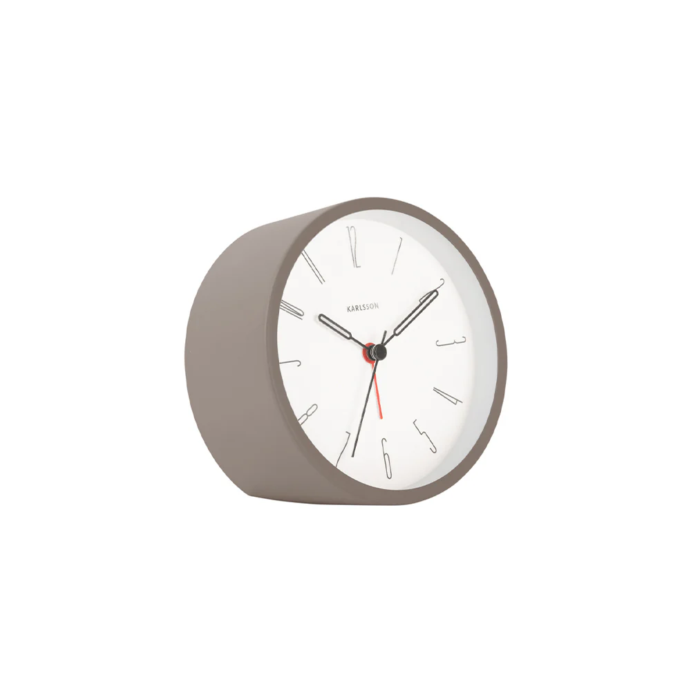 Belle Numbers Alarm Clock - Warm Grey - Image 3