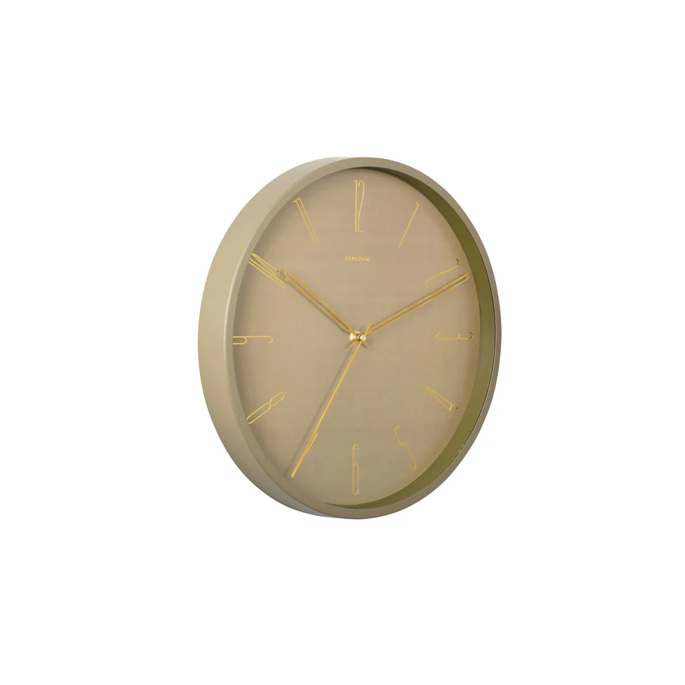 Belle Numbers Wall Clock 35cm - Moss Green - Image 4