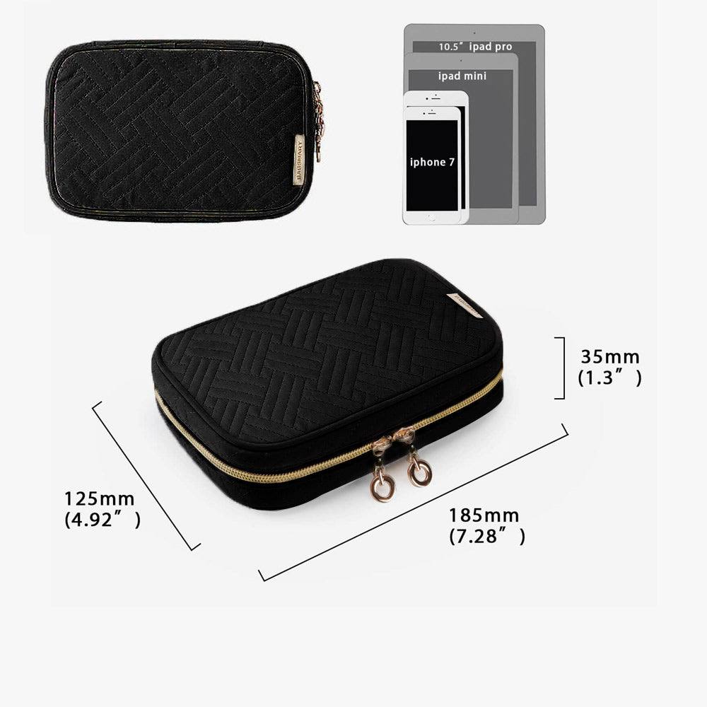 Belle Travel Jewellery Organiser Mini - Black - Image 4