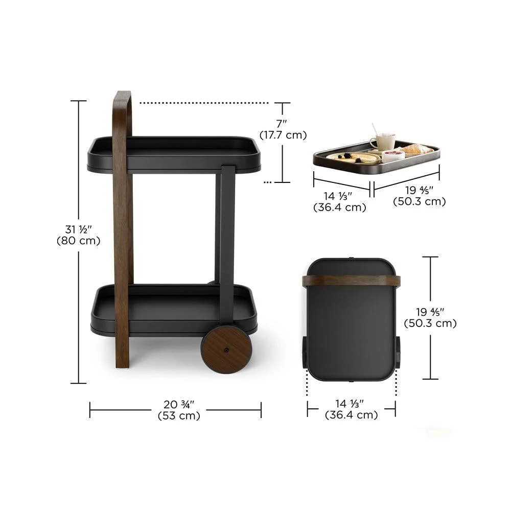 Bellwood Bar Cart - Black - Image 13