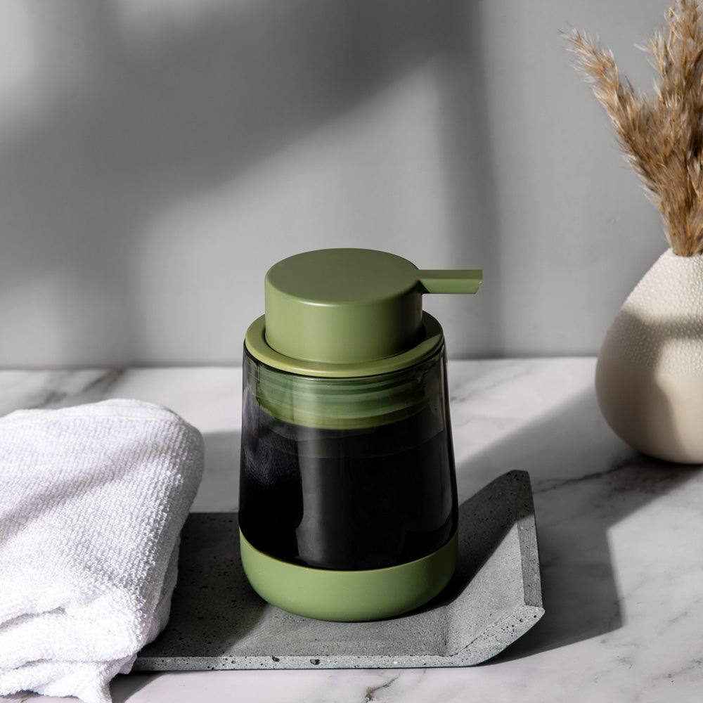 Belly Glass Soap Dispenser - Green - Image 3