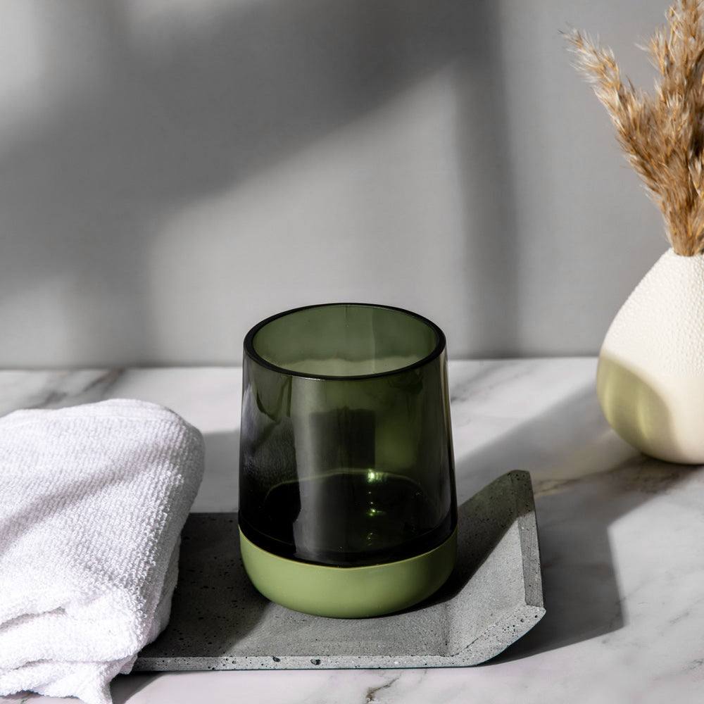 Belly Glass Toothbrush Tumbler - Green - Image 2