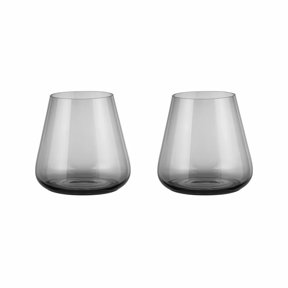 Belo Short Tumblers 280ml, Set of 4 - Smoke Grey - Image 3