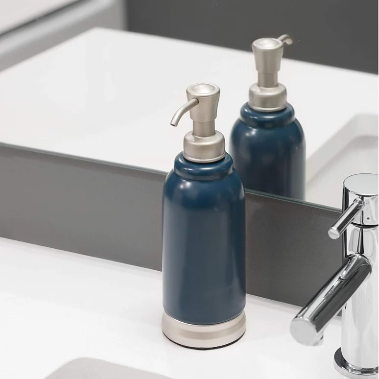 Bexley Ceramic Soap Dispenser - Navy - Image 2