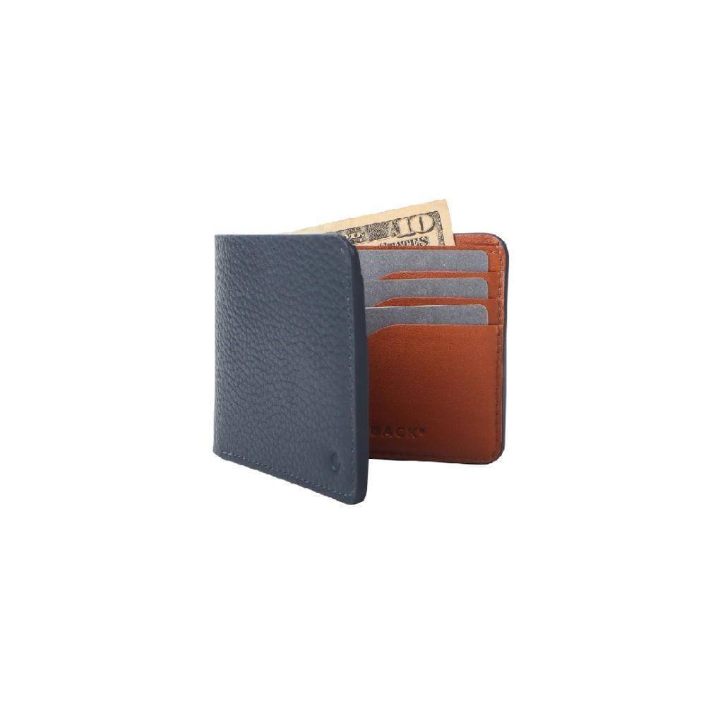 Bi-Fold Leather Wallet - Navy - Image 3