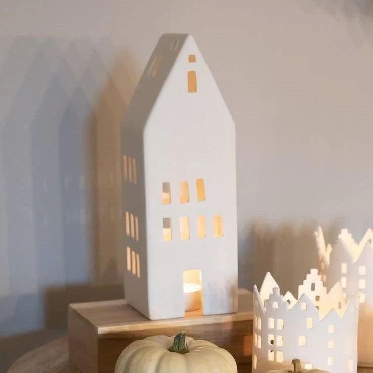 Big Windows House Tealight Holder & Sculpture Medium
