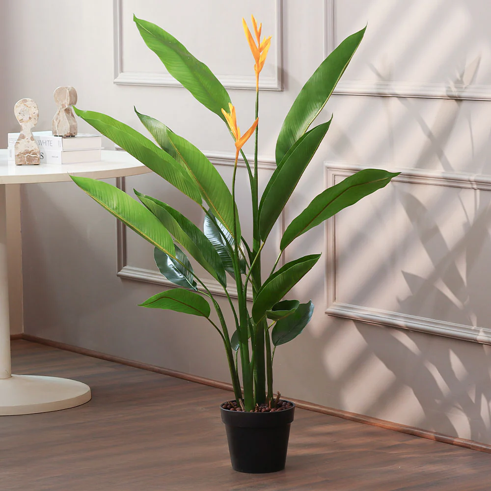 Bird-of-Paradise Artificial Potted Plant Tall - Yellow - Image 4