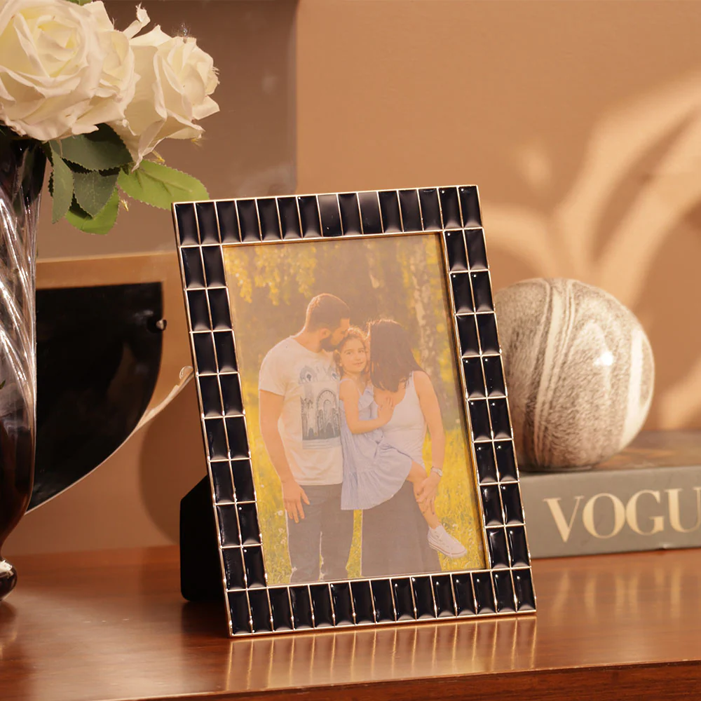 Blaine Photo Frame Large - Blue Gold - Image 5