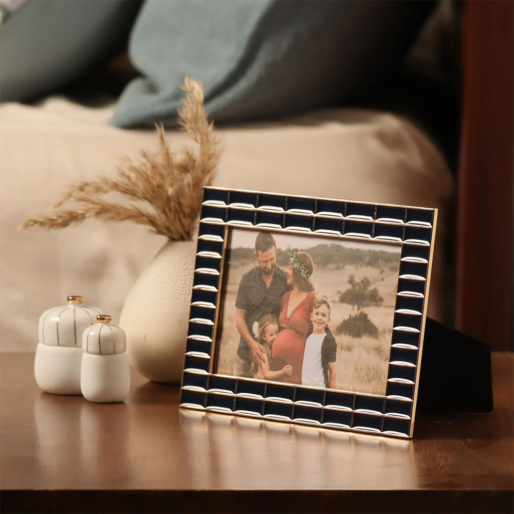 Blaine Photo Frame Medium - Blue Gold - Image 2