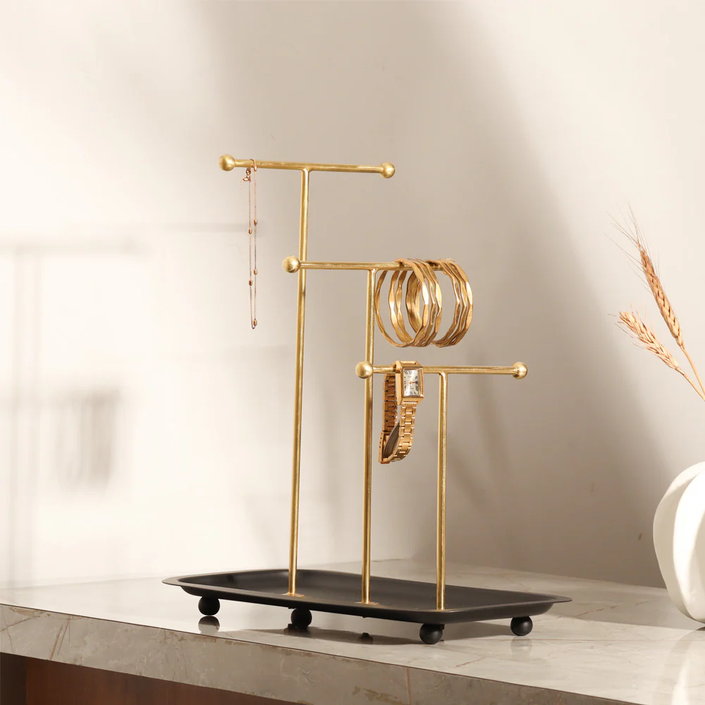 Blair Jewellery Stand - Black Gold - Image 3