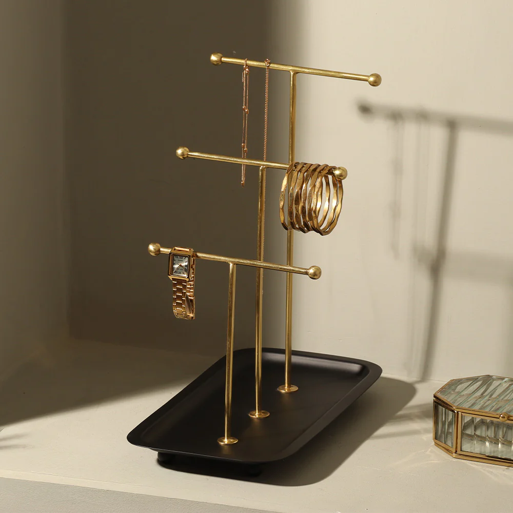 Blair Jewellery Stand - Black Gold - Image 4