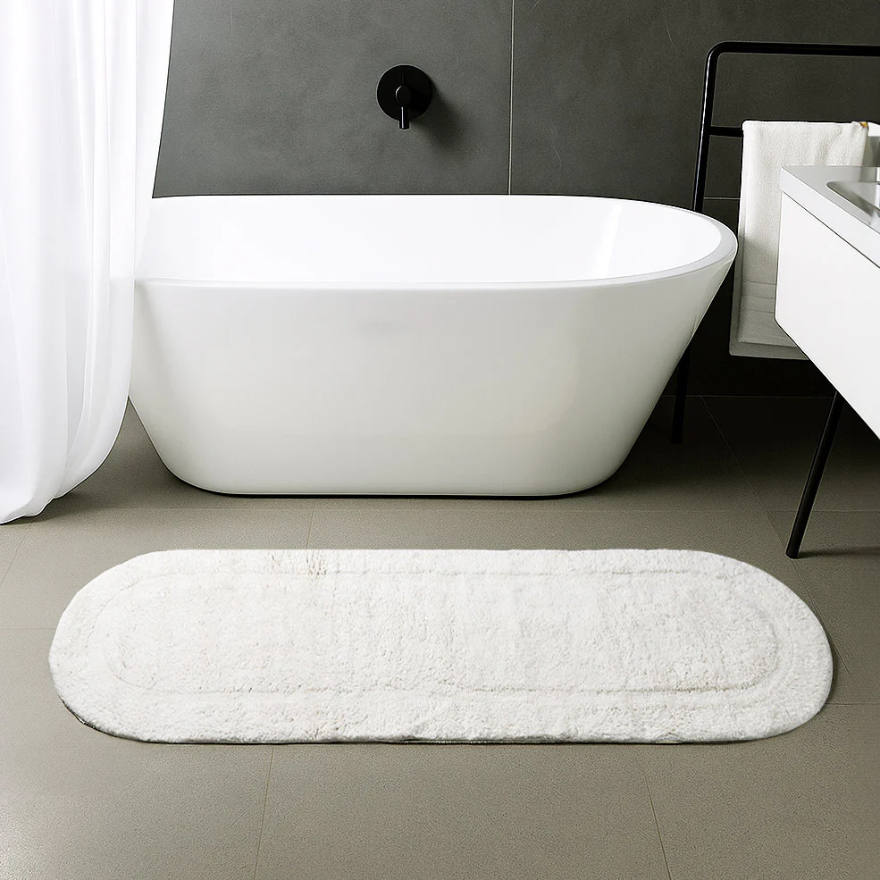 Blake Oval Bath Runner - Ivory - Image 4