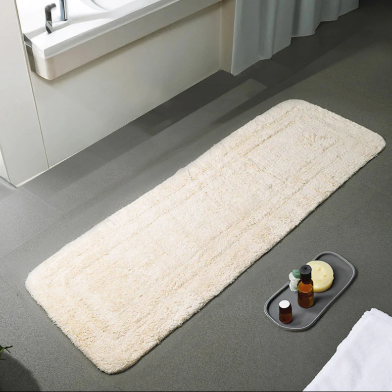 Blake Rectangular Bath Runner - Cream - Image 2