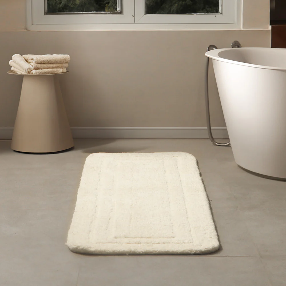 Blake Rectangular Bath Runner - Ivory - Image 2