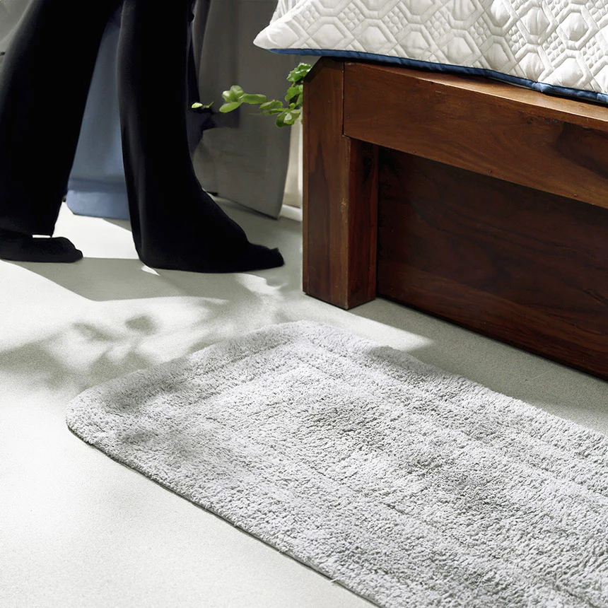 Blake Rectangular Bath Runner - Light Grey - Image 4