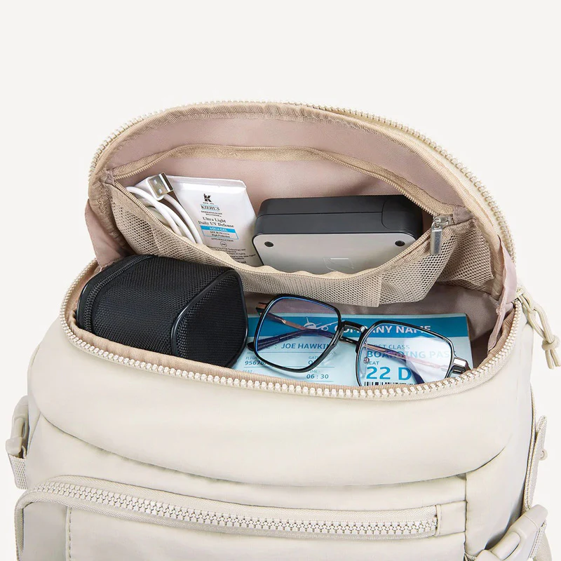 Carry-On Travel Backpack 28L - Beige - Image 6