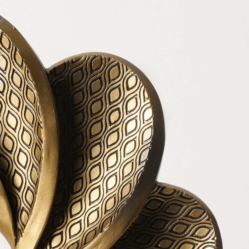 Blossom Decorative Sculpture - Gold & Black - Image 4