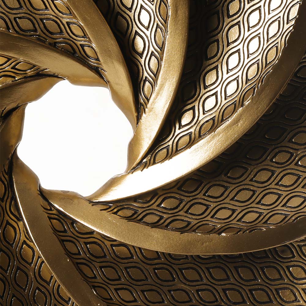 Blossom Decorative Sculpture - Gold & Black - Image 6