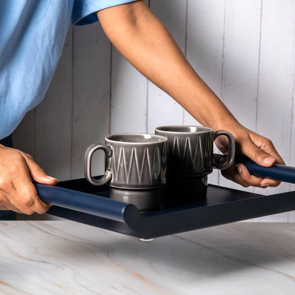 Bode Serving Tray Small - Ink Blue - Image 2