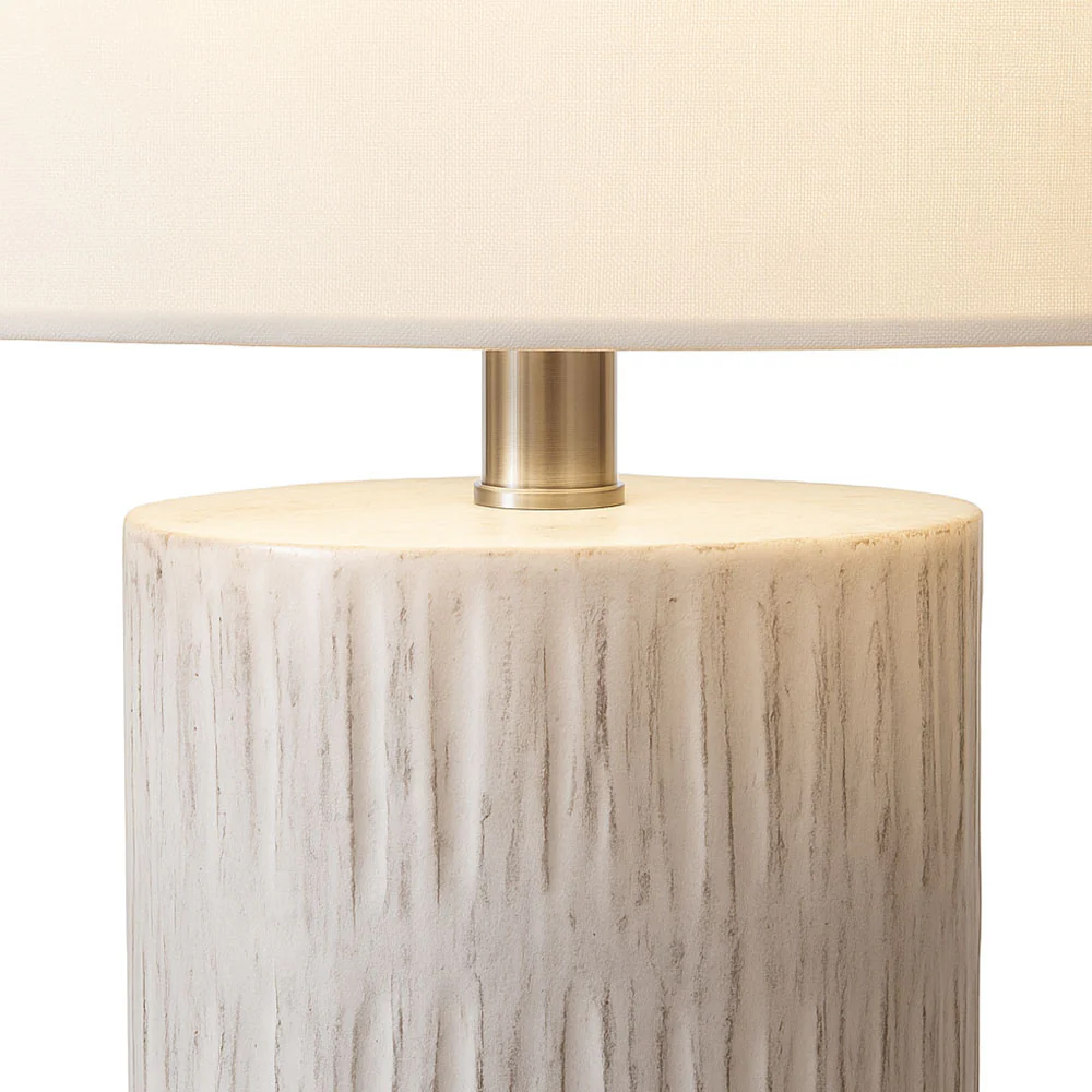 Bois Wooden Table Lamp XL - Vintage White - Image 6