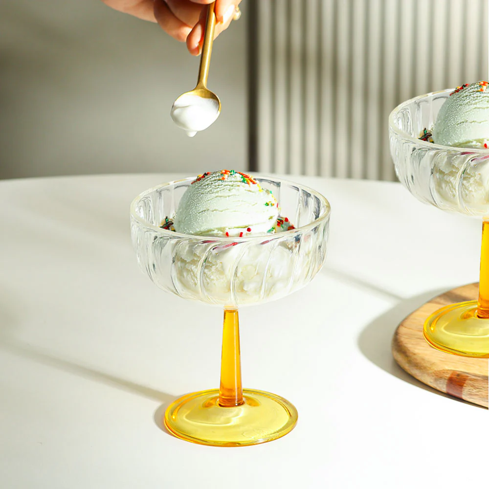 Bonbon Dessert Cups, Set of 2 - Amber - Image 8