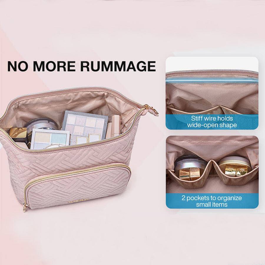 Travel Makeup Bag - Cross Pink - Image 7