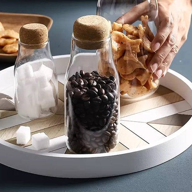 Borosilicate Glass Bottle With Cork Lid - Mini - Image 7