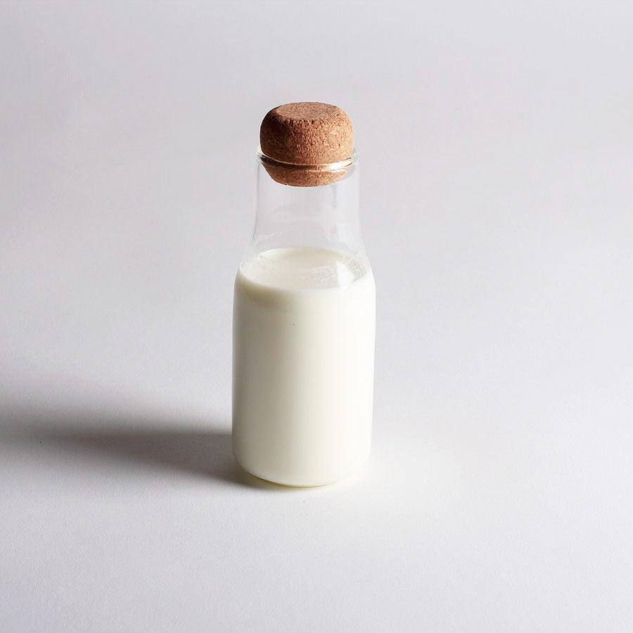 Borosilicate Glass Bottle With Cork Lid - Small - Image 3
