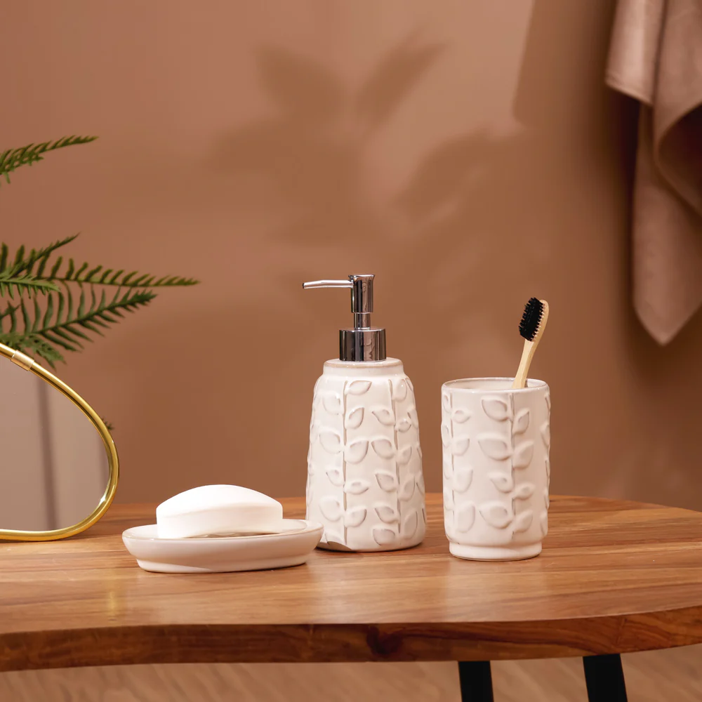 Botanist 3-piece Bathroom Set - Cream - Image 2