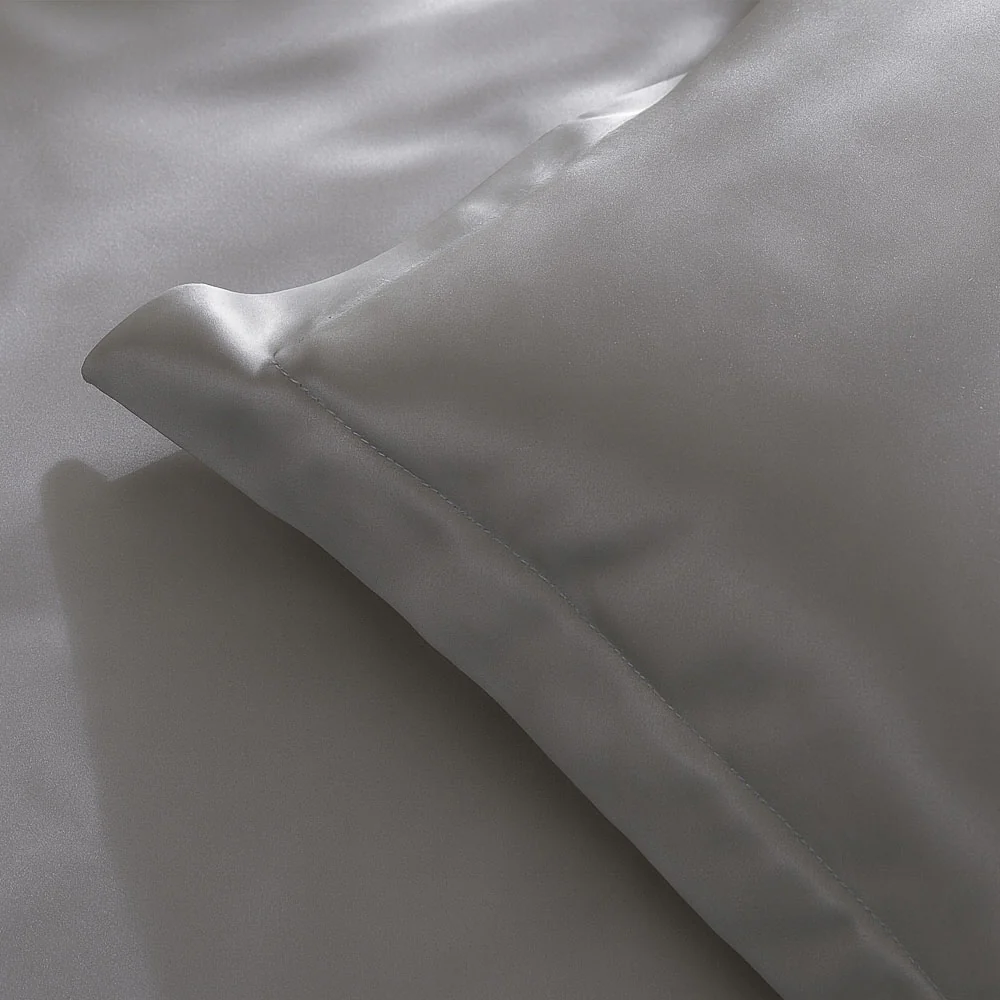 Bottega Bamboo Cotton King Size Bedsheet Set - Grey - Image 5