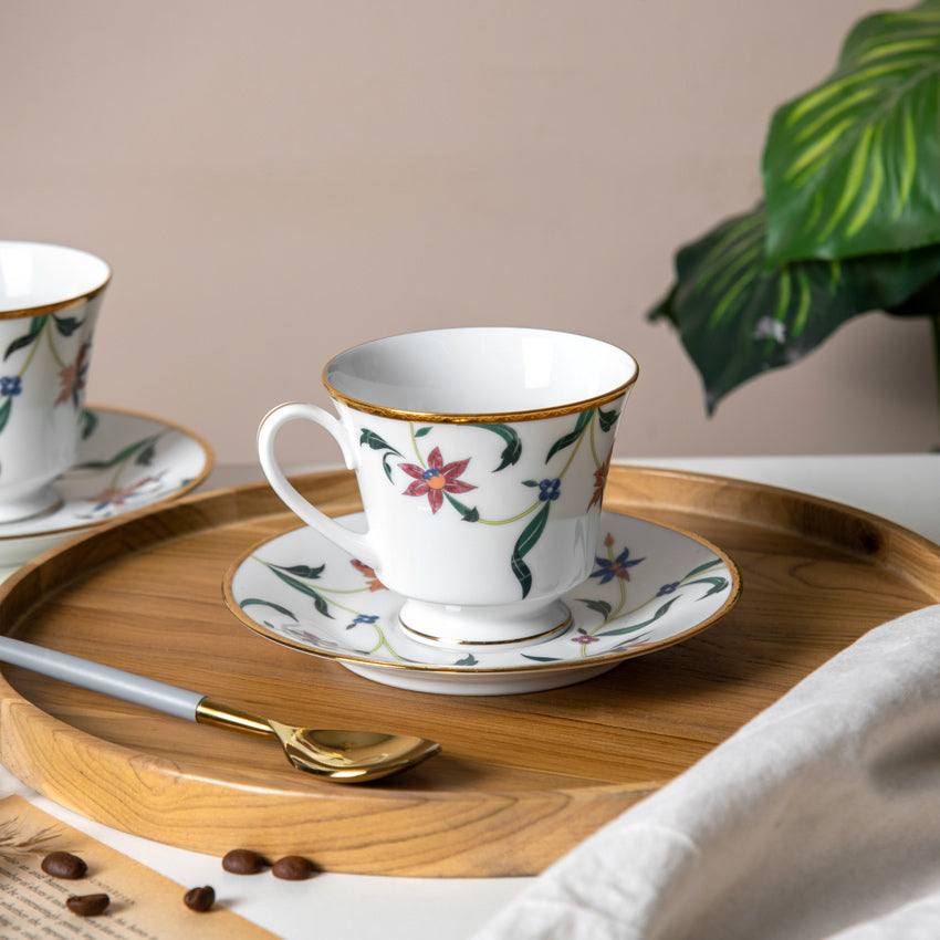 Bountiful Garden 12-piece Porcelain Tea Set - Image 6
