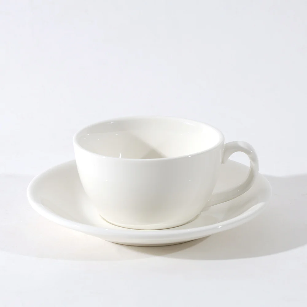 Briar Cappuccino Cup & Saucer Set - White - Image 6