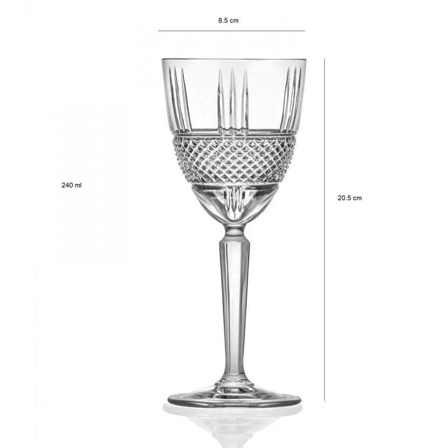 Brillante Red Wine Glasses 290ml, Set of 6 - Image 5