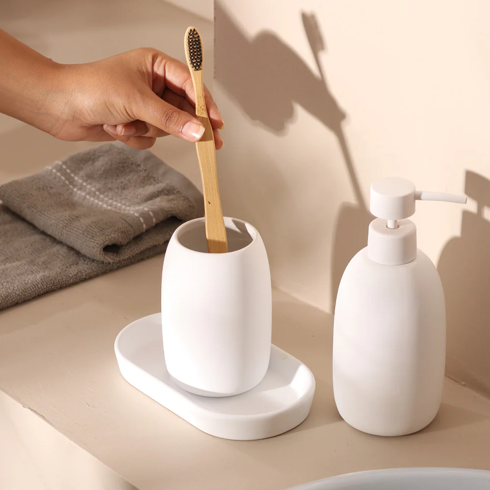 Brio 3-piece Bathroom Set - White - Image 2