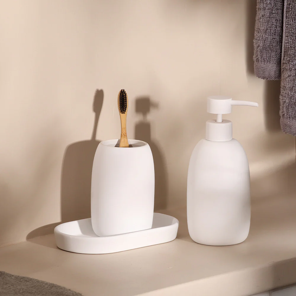 Brio 3-piece Bathroom Set - White - Image 4