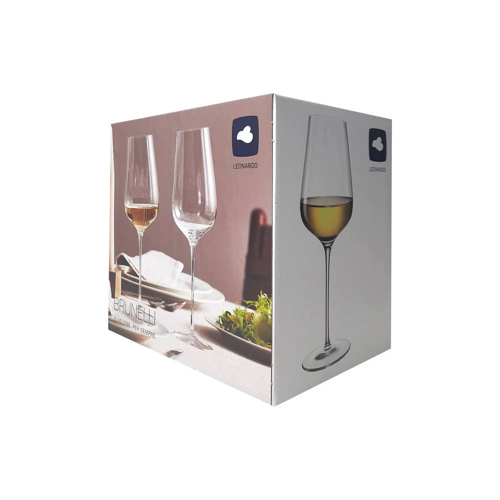Brunelli White Wine Glasses 580ml, Set of 6 - Image 5