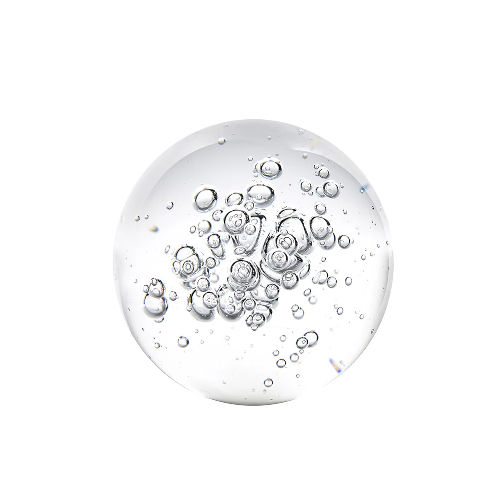 Bubbles Glass Decorative Balls, Set of 3 - Clear - Image 14