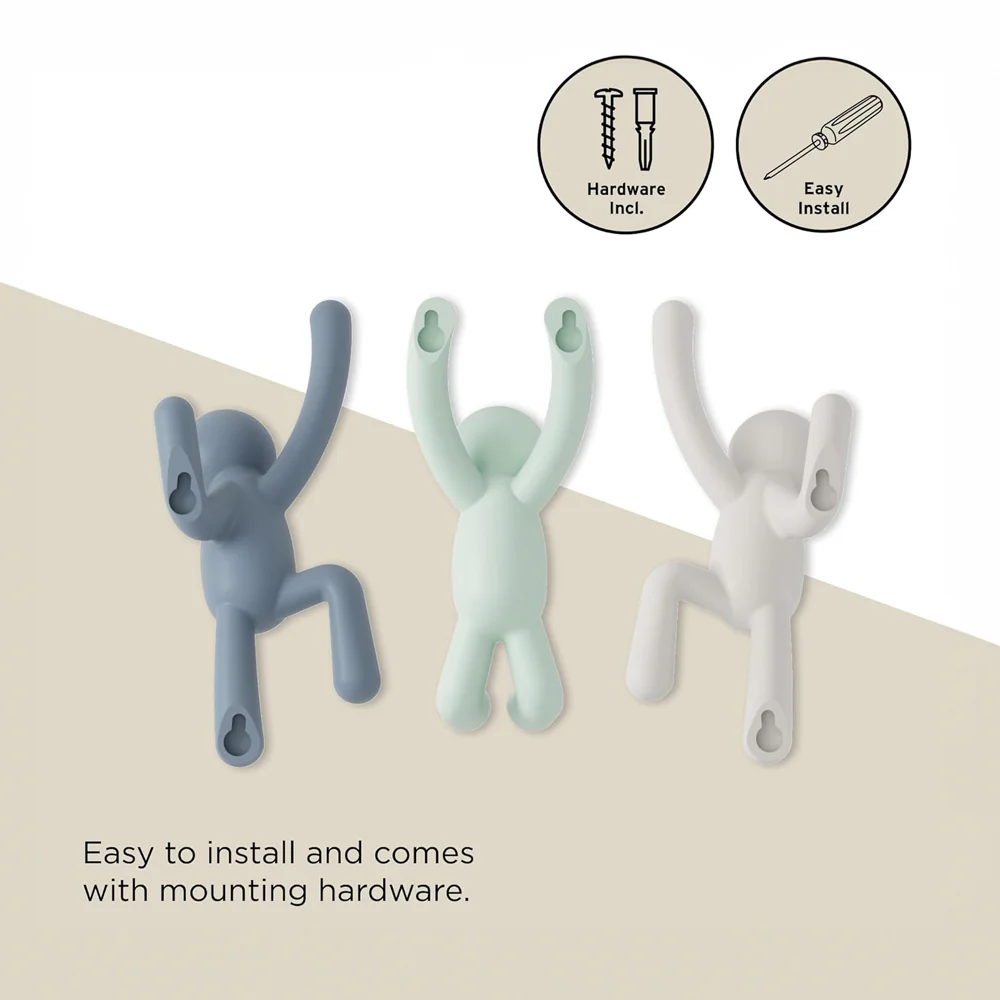 Buddy Hooks, Set of 3 - Blue Green White - Image 7