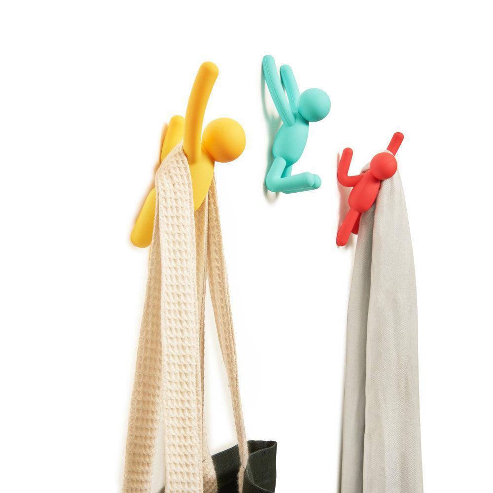 Buddy Hooks, Set of 3 - Red Green Yellow - Image 4
